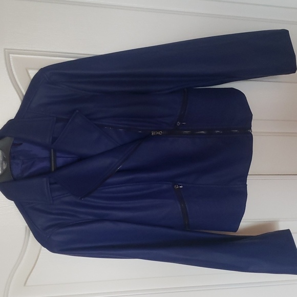 Sofia Vergara Jacket Vegan Blue size Large - Picture 2 of 8